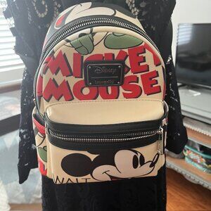 NWOT Rare Walt Disney Mickey Mouse Loungefly Mini Backpack